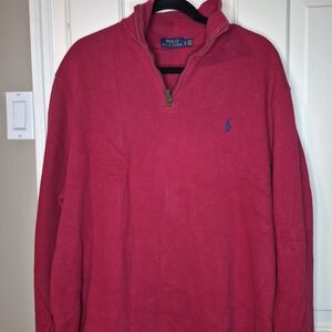 Ralph Lauren Pink Half-Zip Sweater